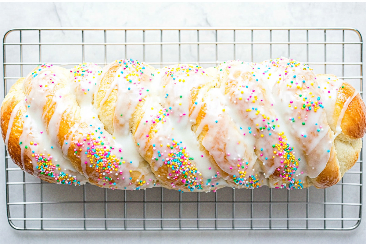 Best Vanilla Glazed Easter Bread