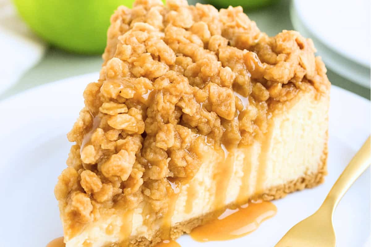 Decadent Apple Crumble Cheesecake