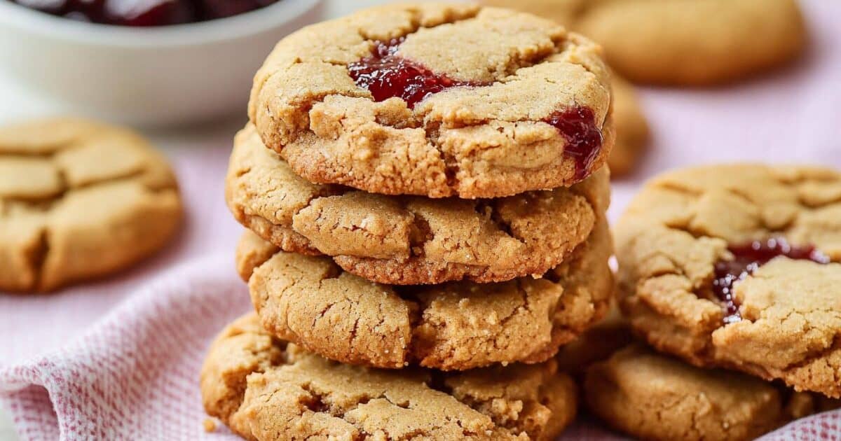 Easy & Fun Peanut Butter and Jam Cookies