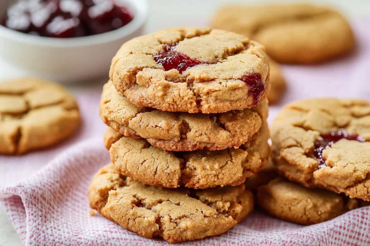 Easy & Fun Peanut Butter and Jam Cookies