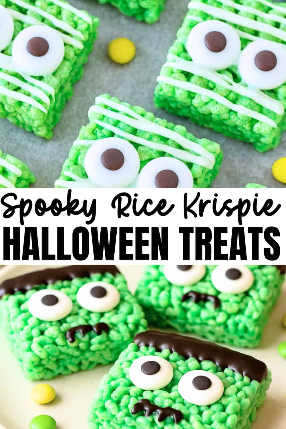 Cute & Spooky Rice Krispie Halloween Treats
