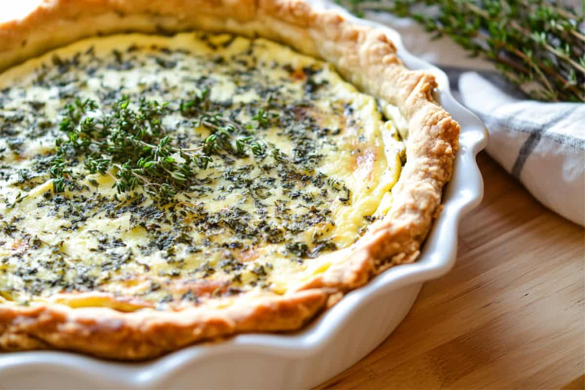 Easy Quiche with Herby Crust