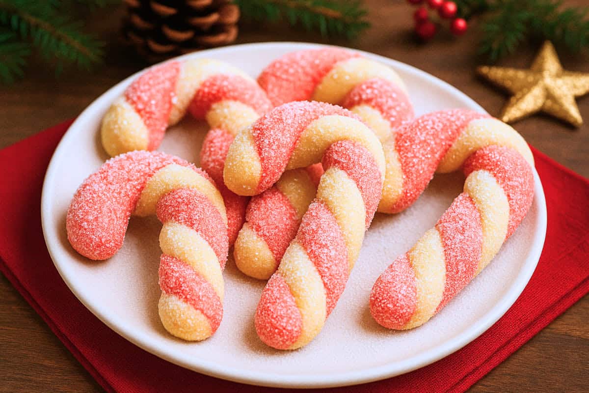 Fun Candy Cane Cookies