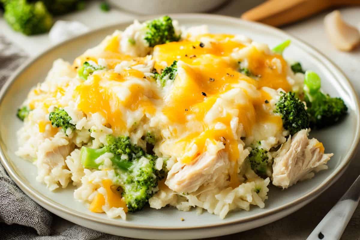 Creamy Chicken & Fresh Broccoli Casserole