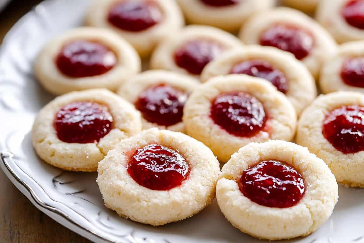 Easy Strawberry Cheesecake Thumbprint Cookies