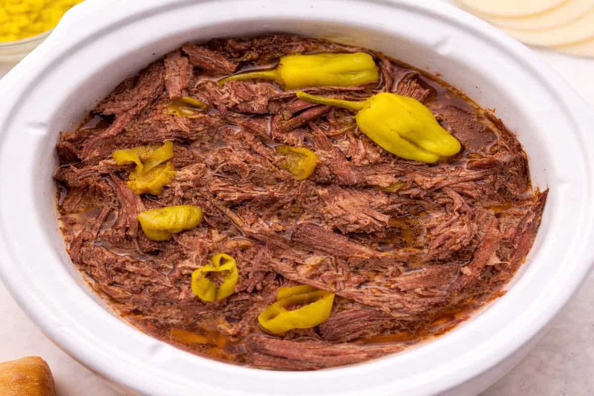 Incredibly Easy Slow Cooker Italian Beef Recipe