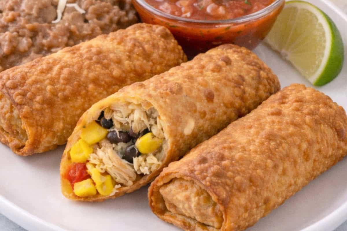 Easy Southwest Chicken Mexican Egg Rolls