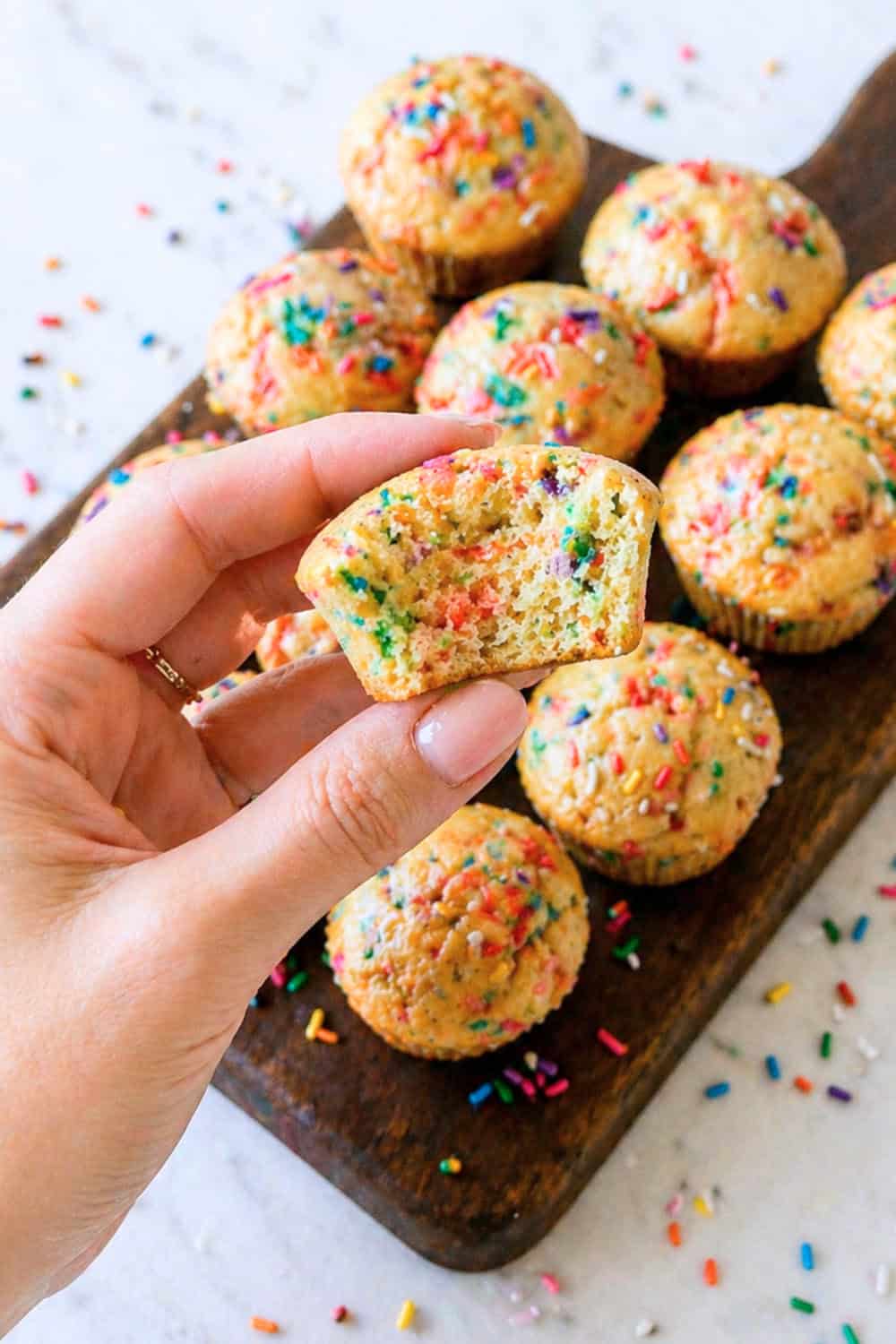 Funfetti Greek Yogurt Mini Muffins